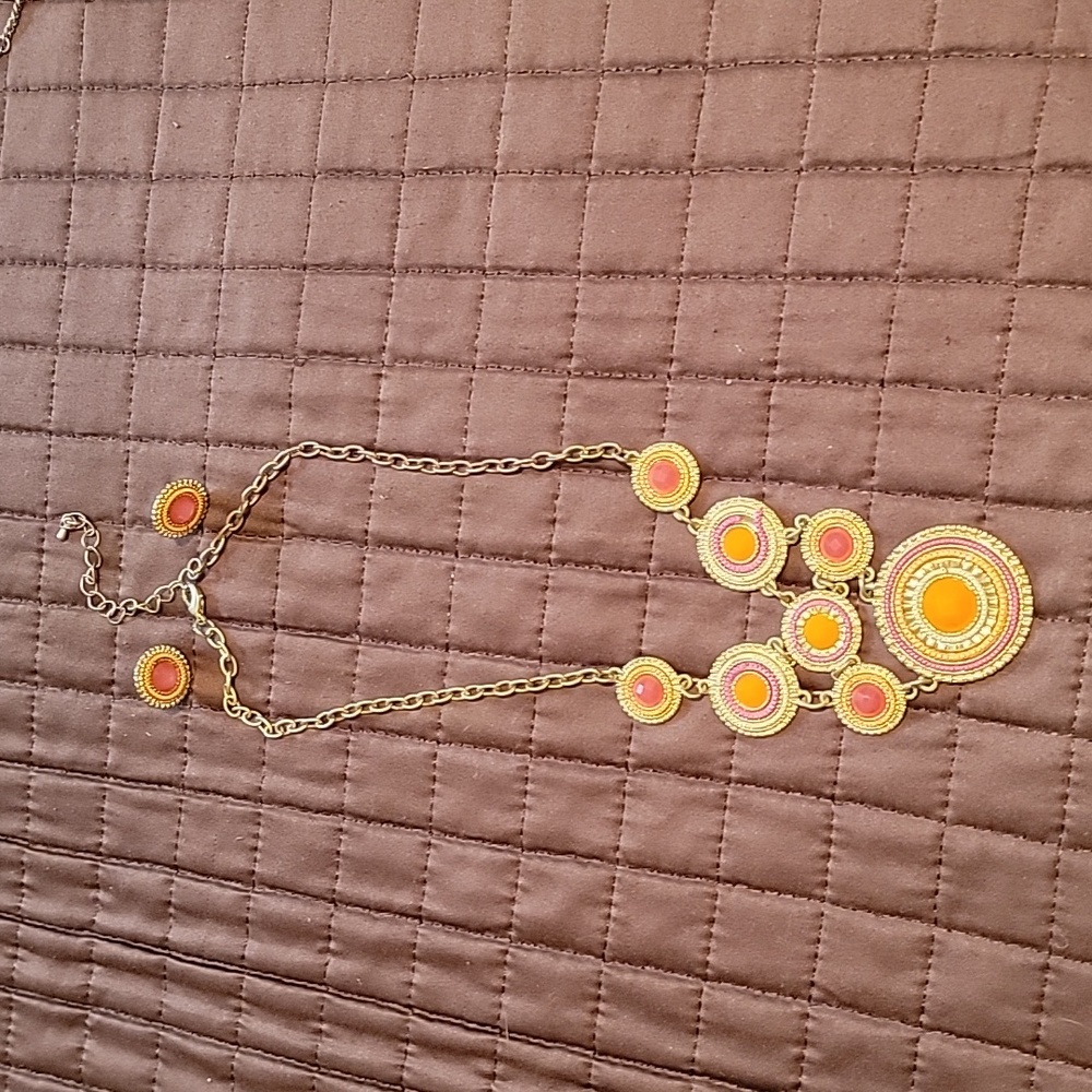 Custom necklace and earrings